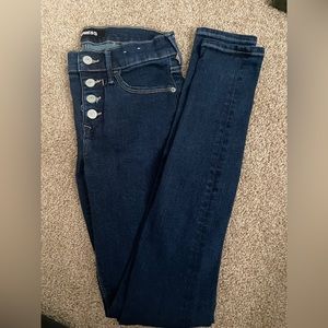 Express dark wash skinny jeans size 2R